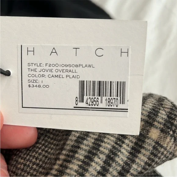 Hatch Checkered Overalls size 1 - Picture 3 of 3